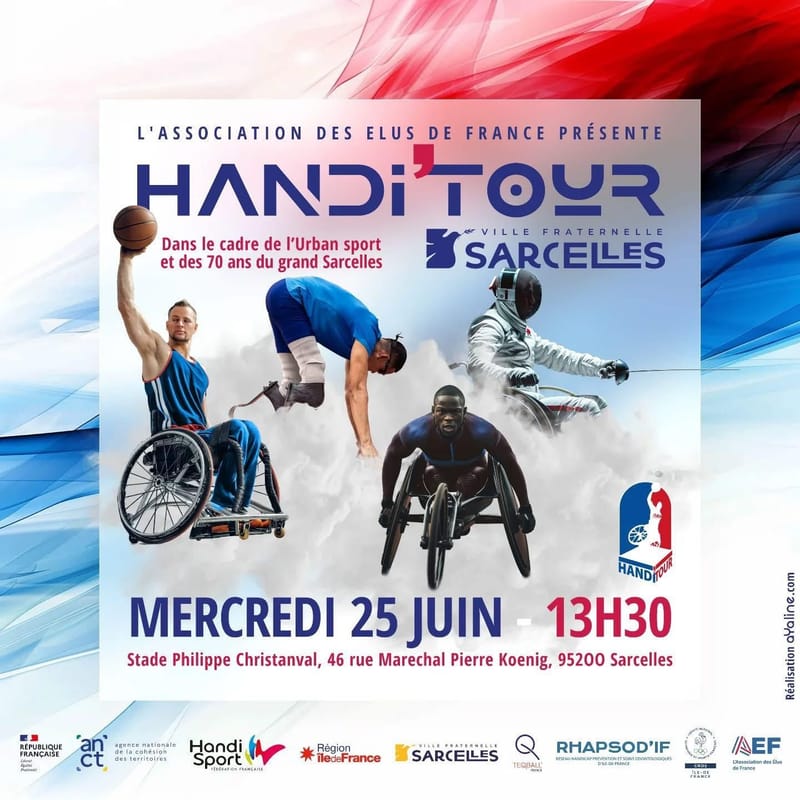 Première  étape du HandiTour Sarcelles