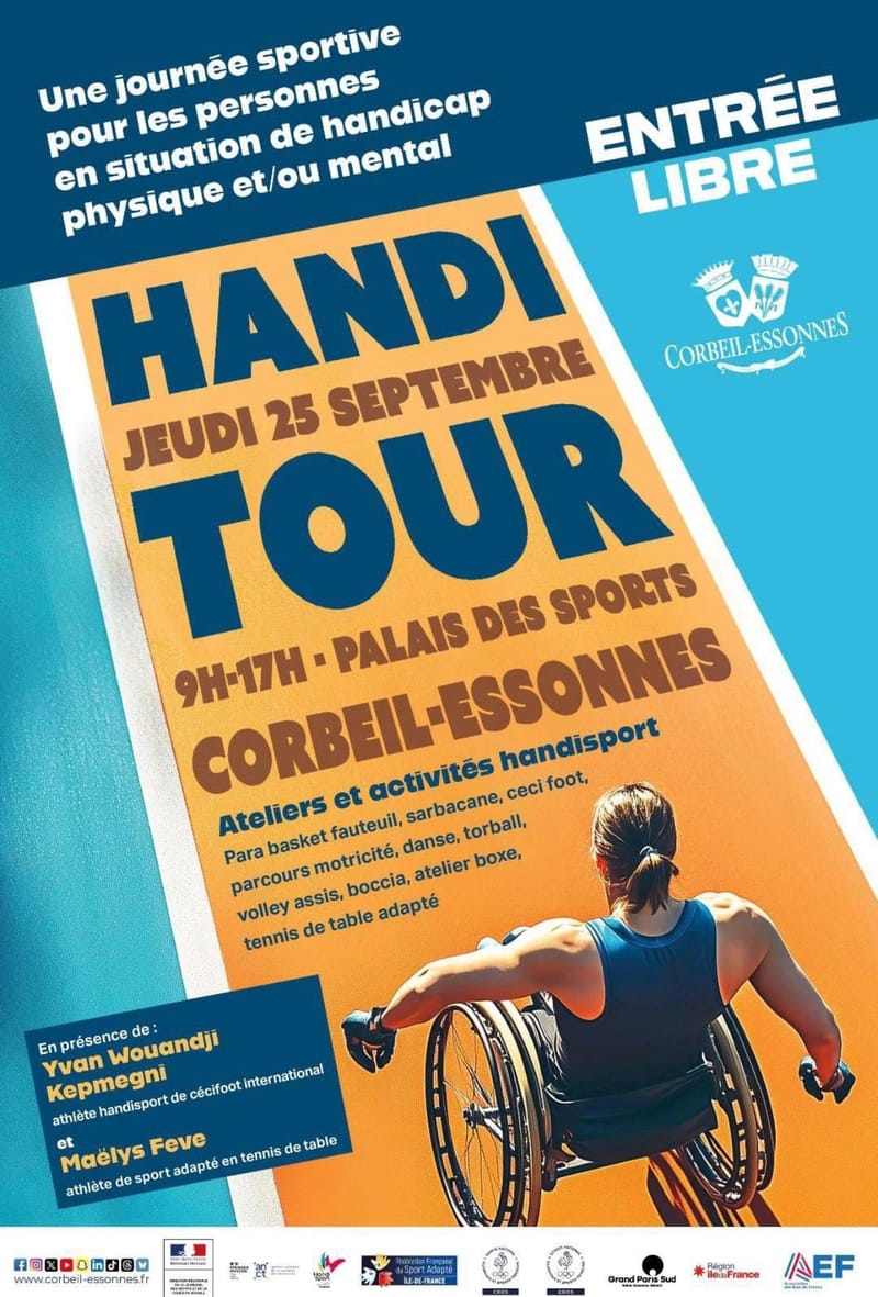 HANDITOUR 2025,  troisième étape à Corbeil