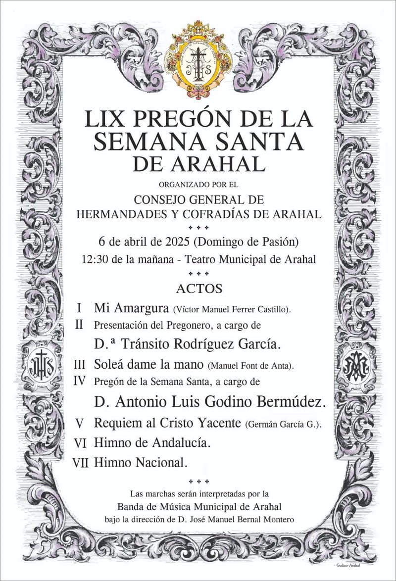 LIX Pregón de la Semana Santa de Arahal