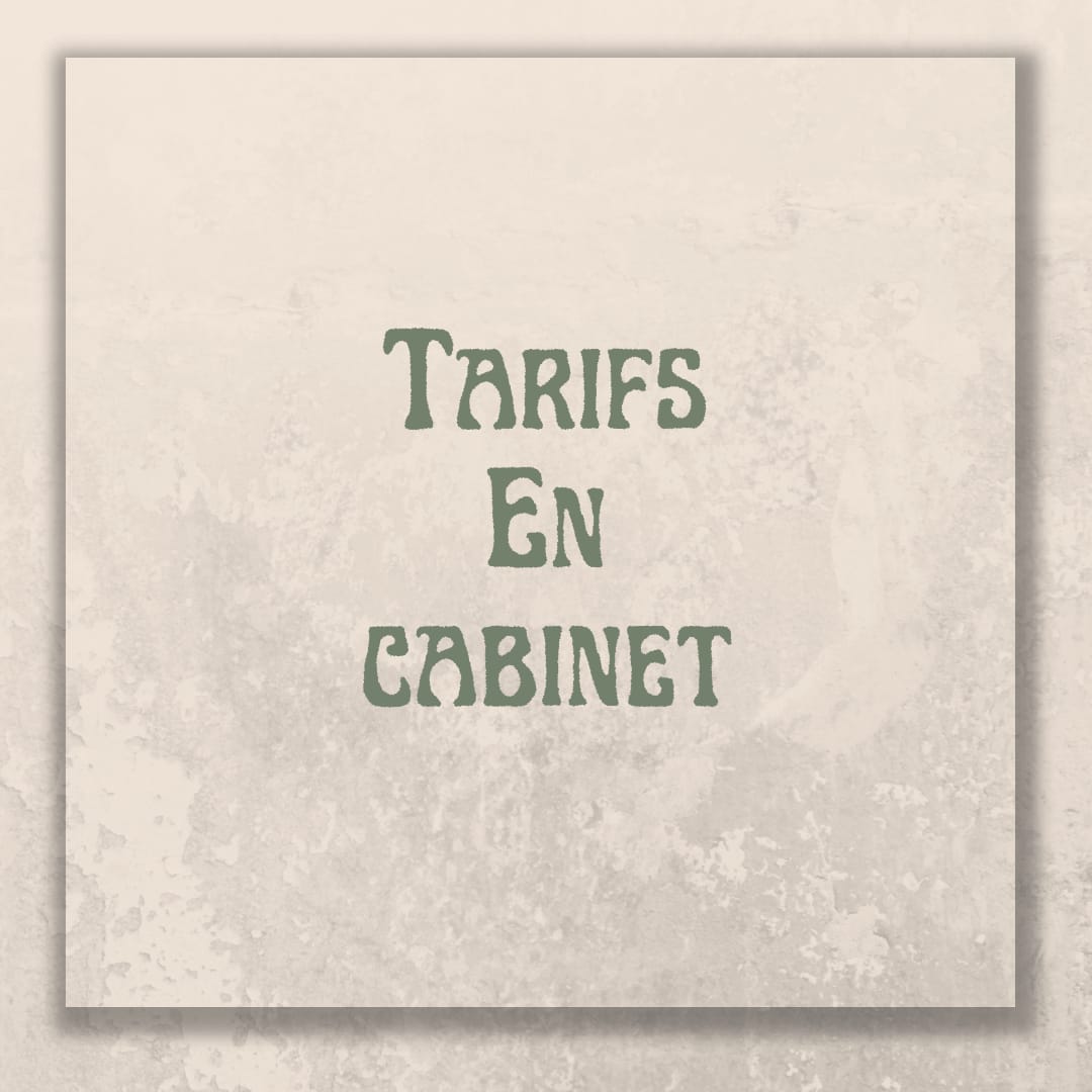 Tarifs en cabinet