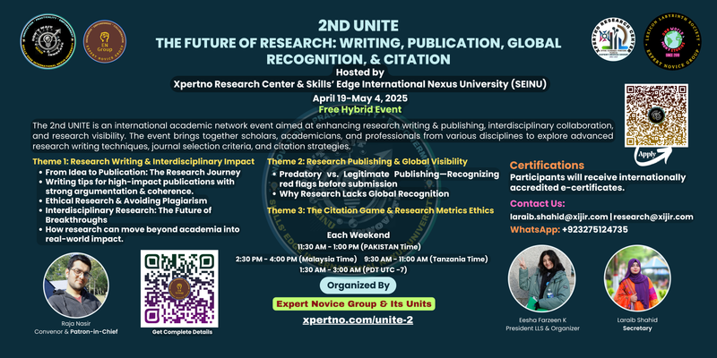 2nd UNITE—A Landmark Event in Research & Publication