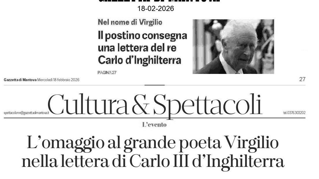 La corrispondenza culturale con Carlo III d'Inghilterra