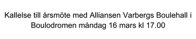 Kallelse till Årsmöte