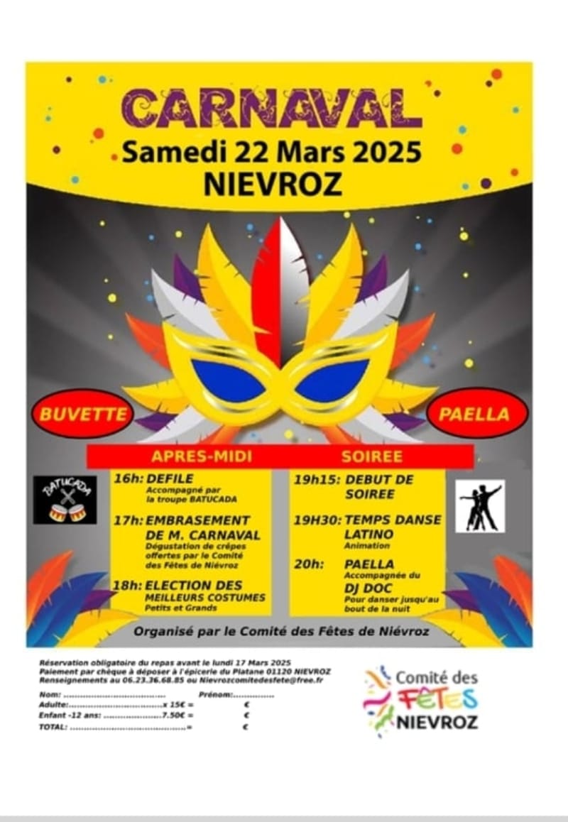 Carnaval avec prestation danseuses professionnelles