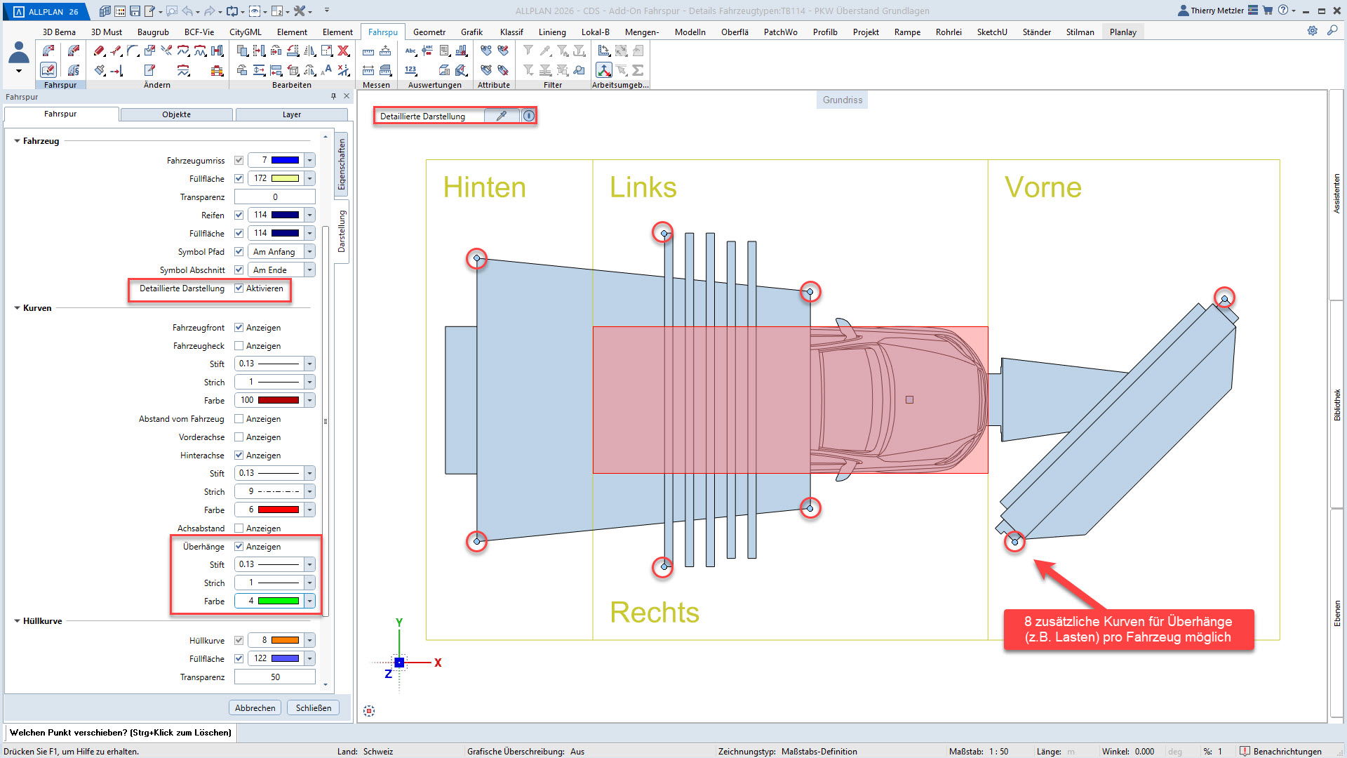Grundlagen Überhang Berechnung
