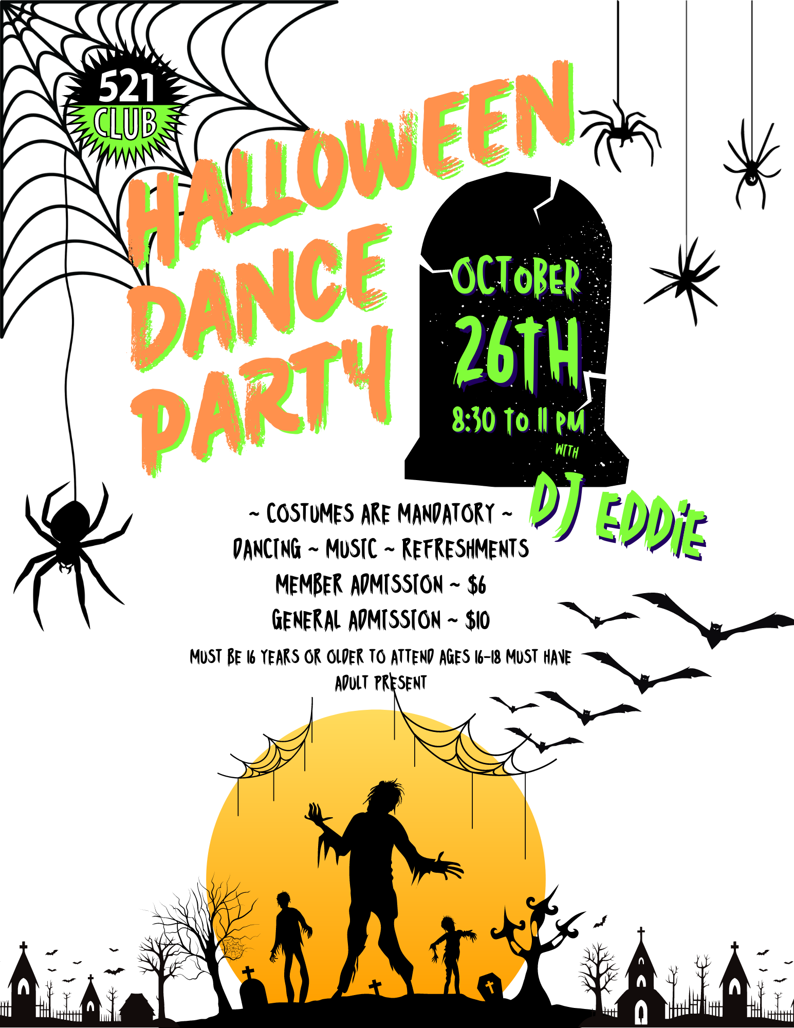 Halloween Dance w/ DJ Eddie 10/26/2024