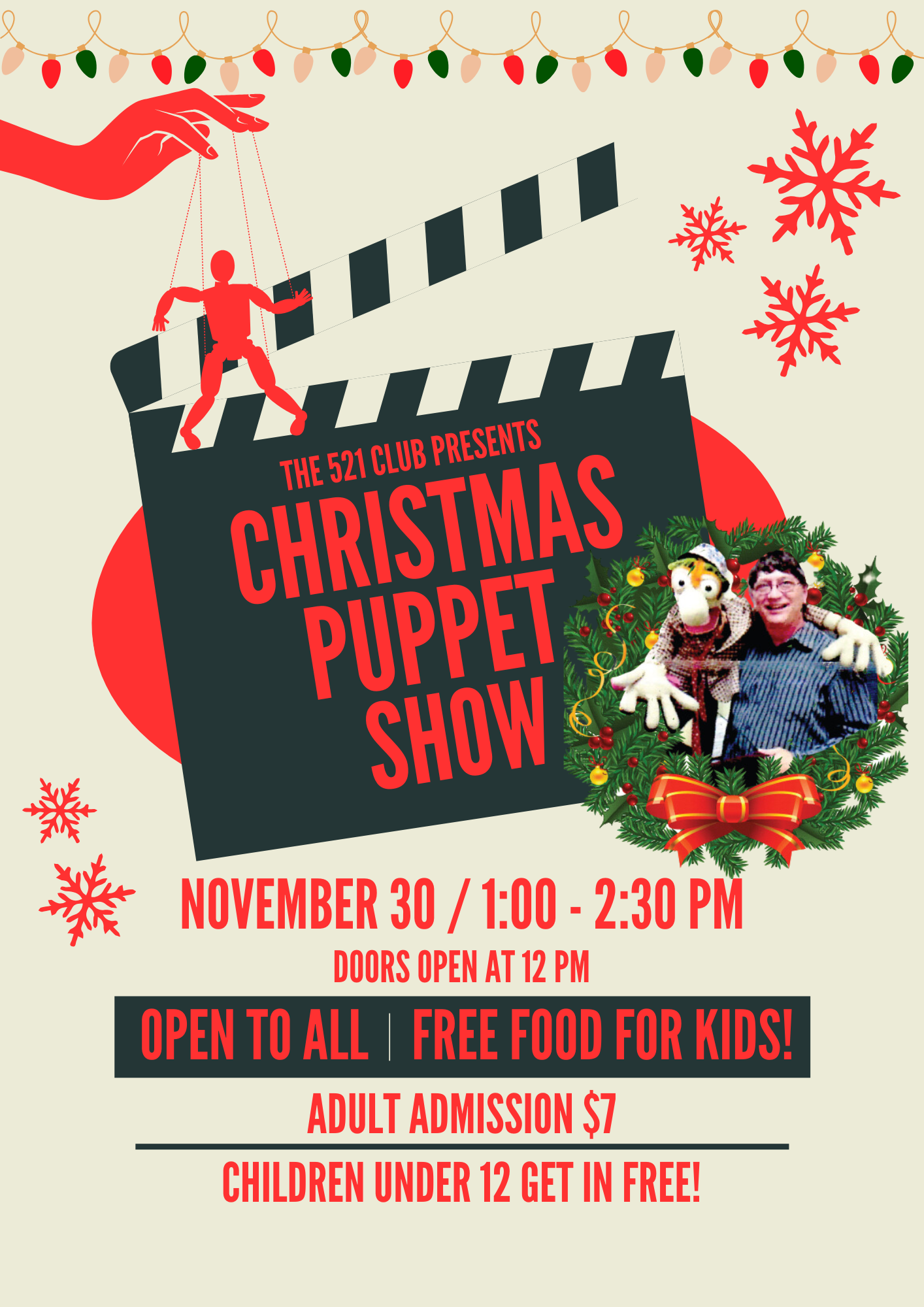 Christmas Puppet Show 11/30/24