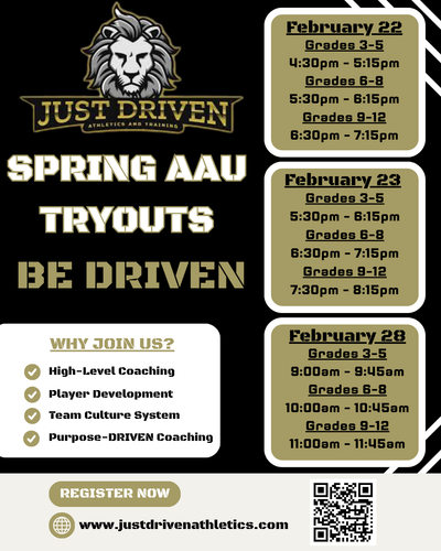 JUST DRIVEN AAU SPRING BASKETBALL image