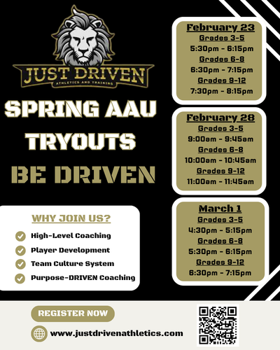 JUST DRIVEN AAU SPRING BASKETBALL image