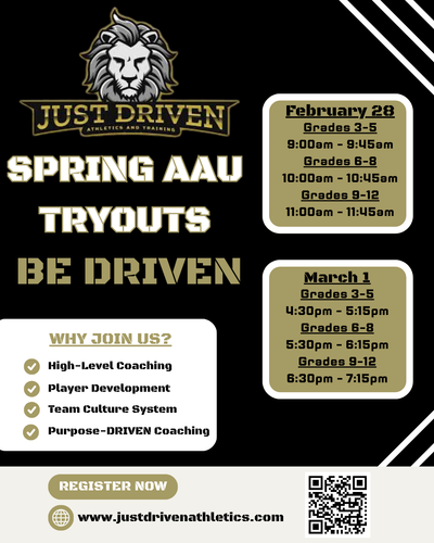 JUST DRIVEN AAU SPRING BASKETBALL image