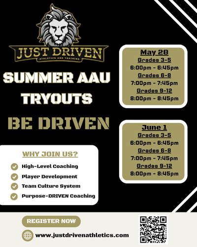 JUST DRIVEN AAU SUMMER BASKETBALL image