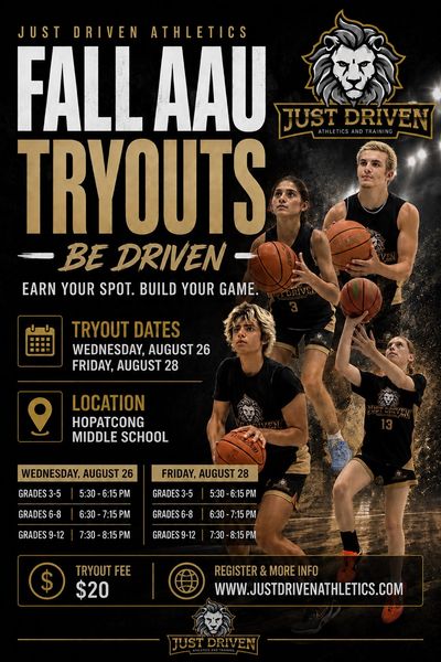 JUST DRIVEN AAU FALL BASKETBALL image