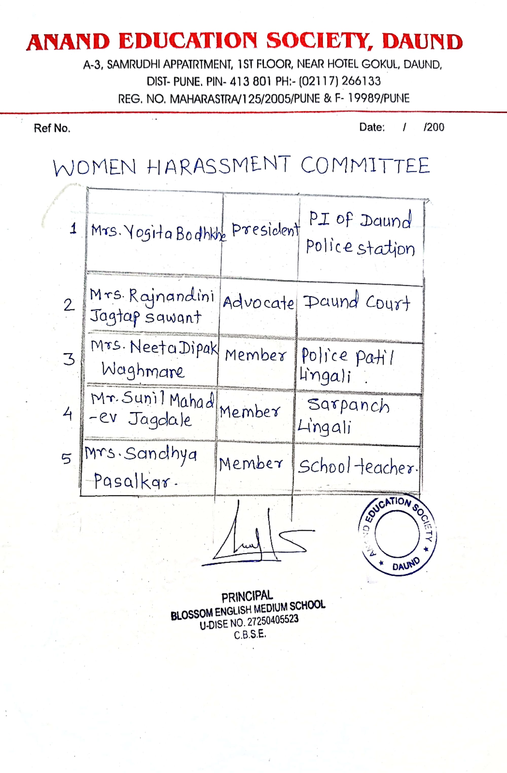 SEXUAL HARASSMENT CMT