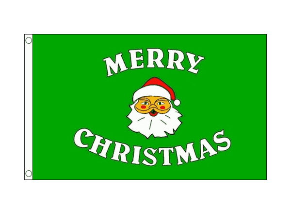 Santa Sleigh Flag 5ft x 3ft - skyblue leisure