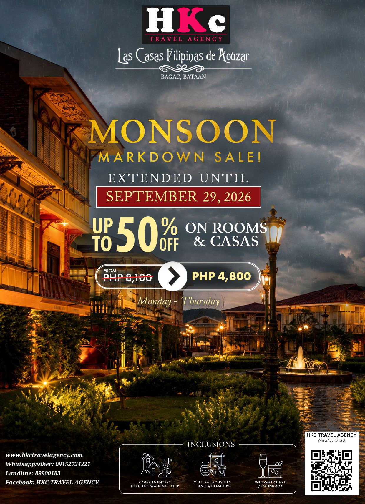 Las Casas valid til Sep 29,2026