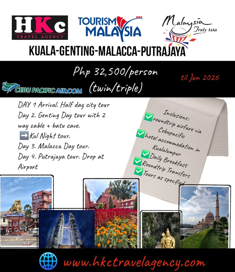 KUALA-GENTING-MALACCA-PUTRAJAYA