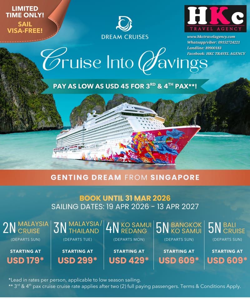 Genting Dream from Singapore