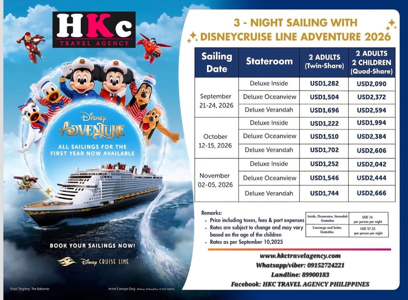 Disney Cruise from Singapore
