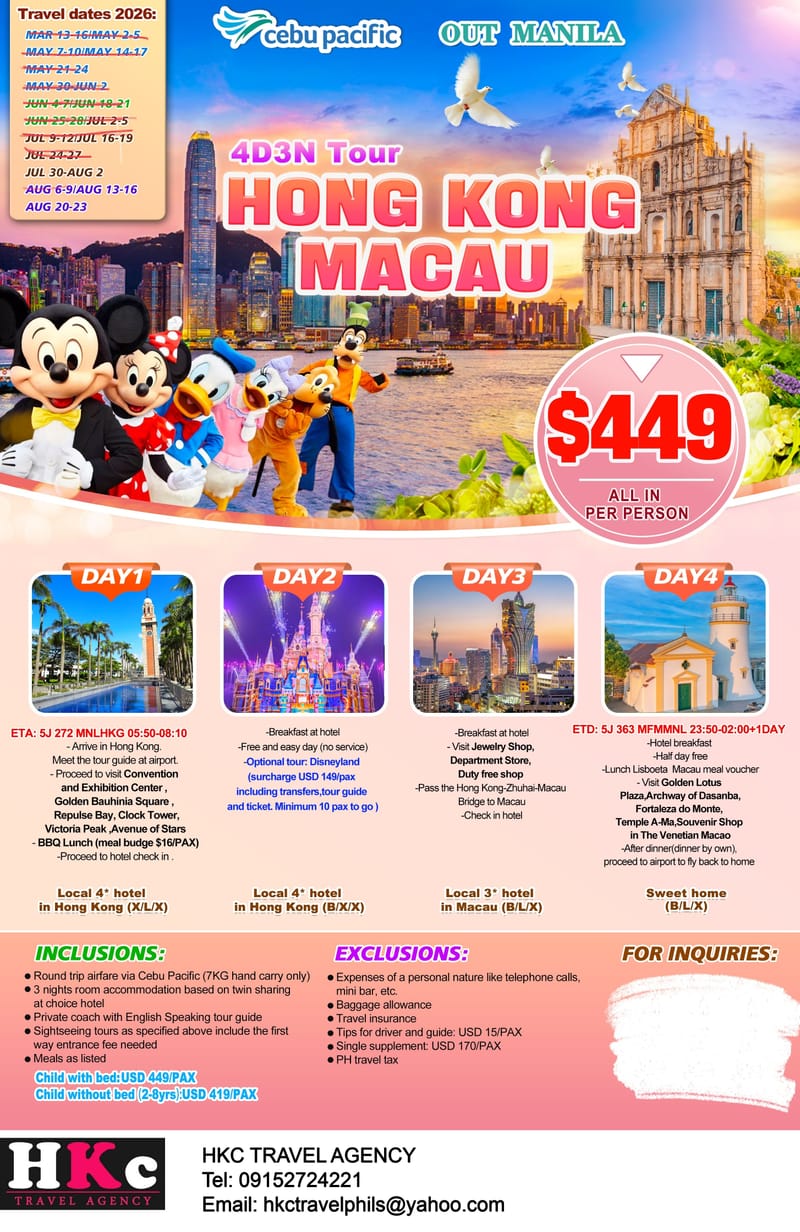 Hongkong and Macau