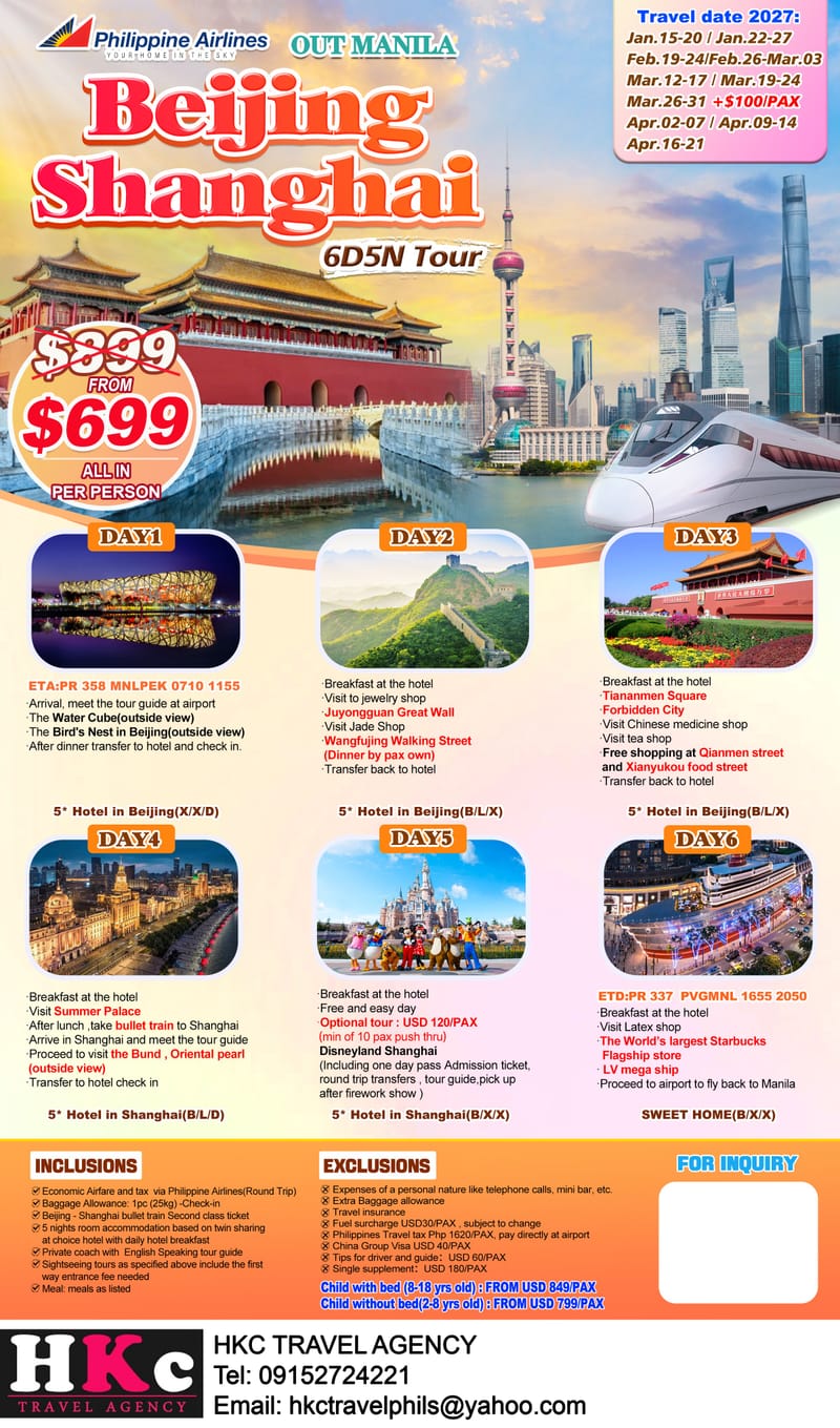 BEIJING AND SHANGHAI