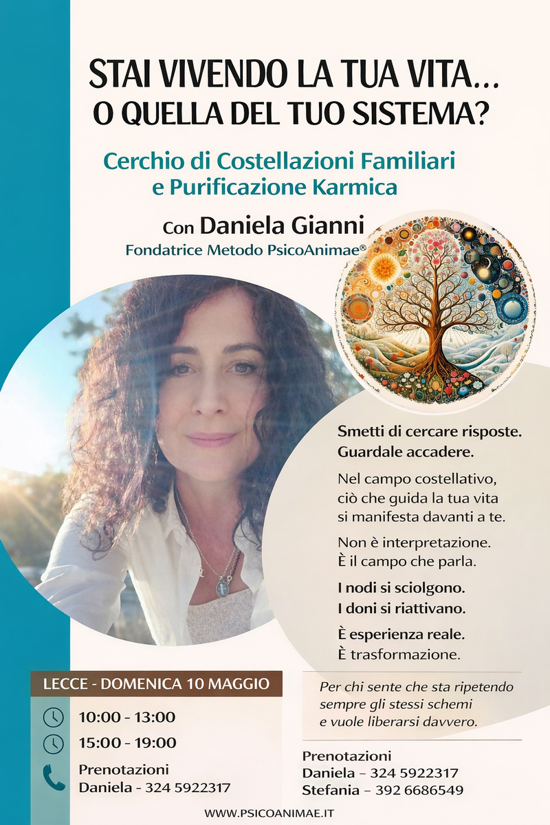 GRUPPO DI COSTELLAZIONI FAMILIARI e PURIFICAZIONE KARMICA