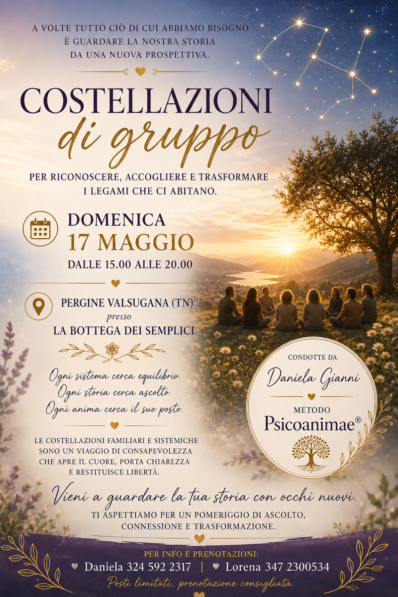 TRENTO COSTELLAZIONI FAMILIARI DI GRUPPO