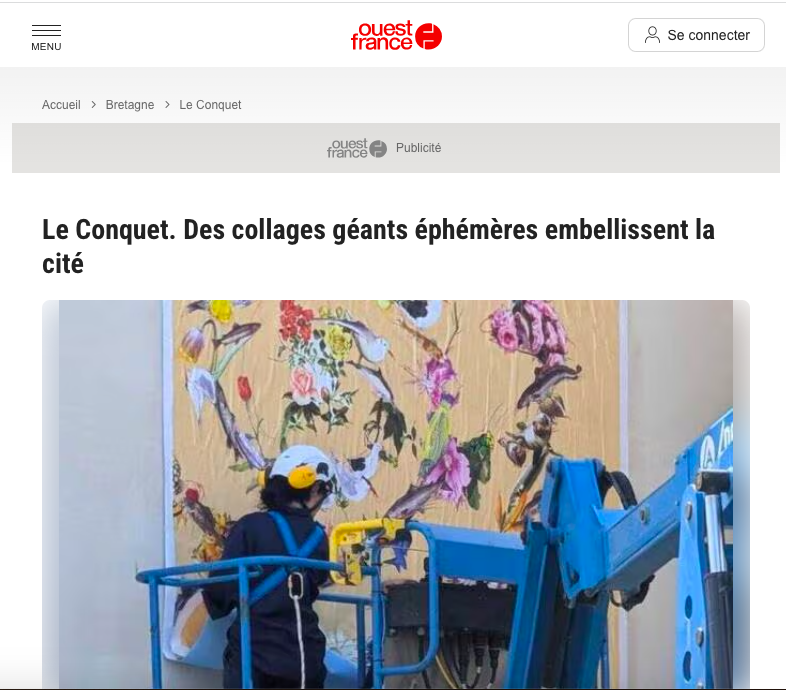 Le Conquet, des collages géants embellissent la cité