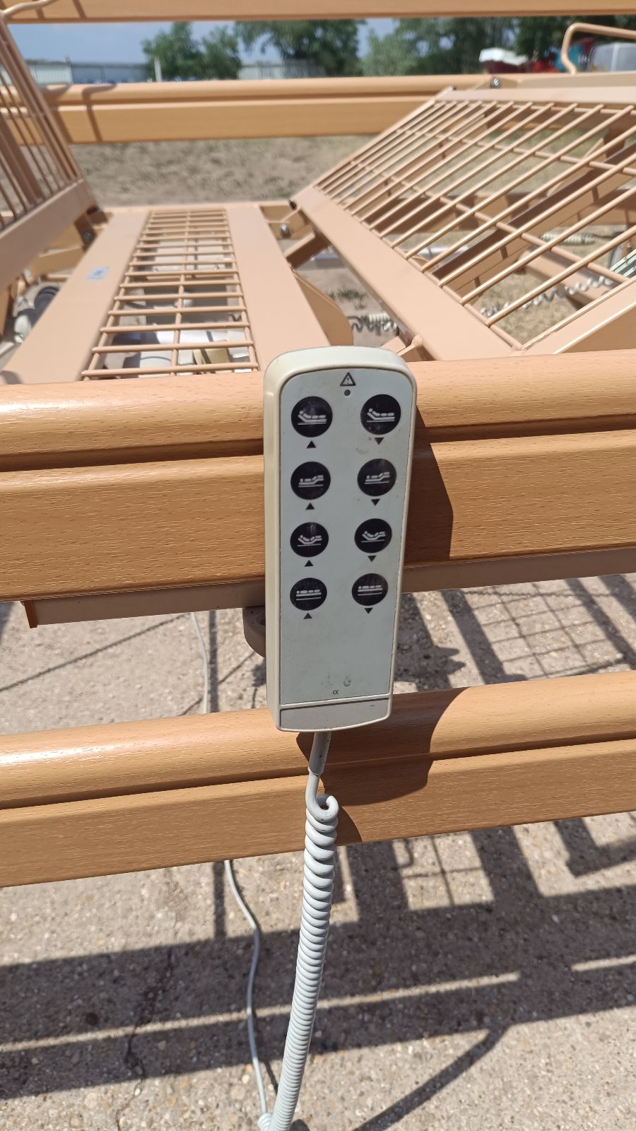 Nagy teherbírású Burmeier Gigant Elektromos betegágy - 3 funkciós - 120x200cm