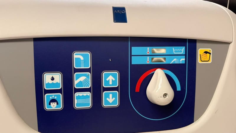 ARJO Rhapsody hydromasszázs rehabilitációs kád