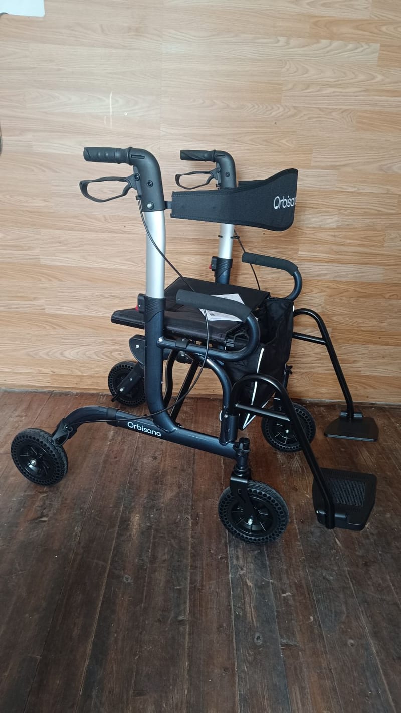 Új Orbisana 2in1 Rollátor gurulós járókeret lábtartóval
