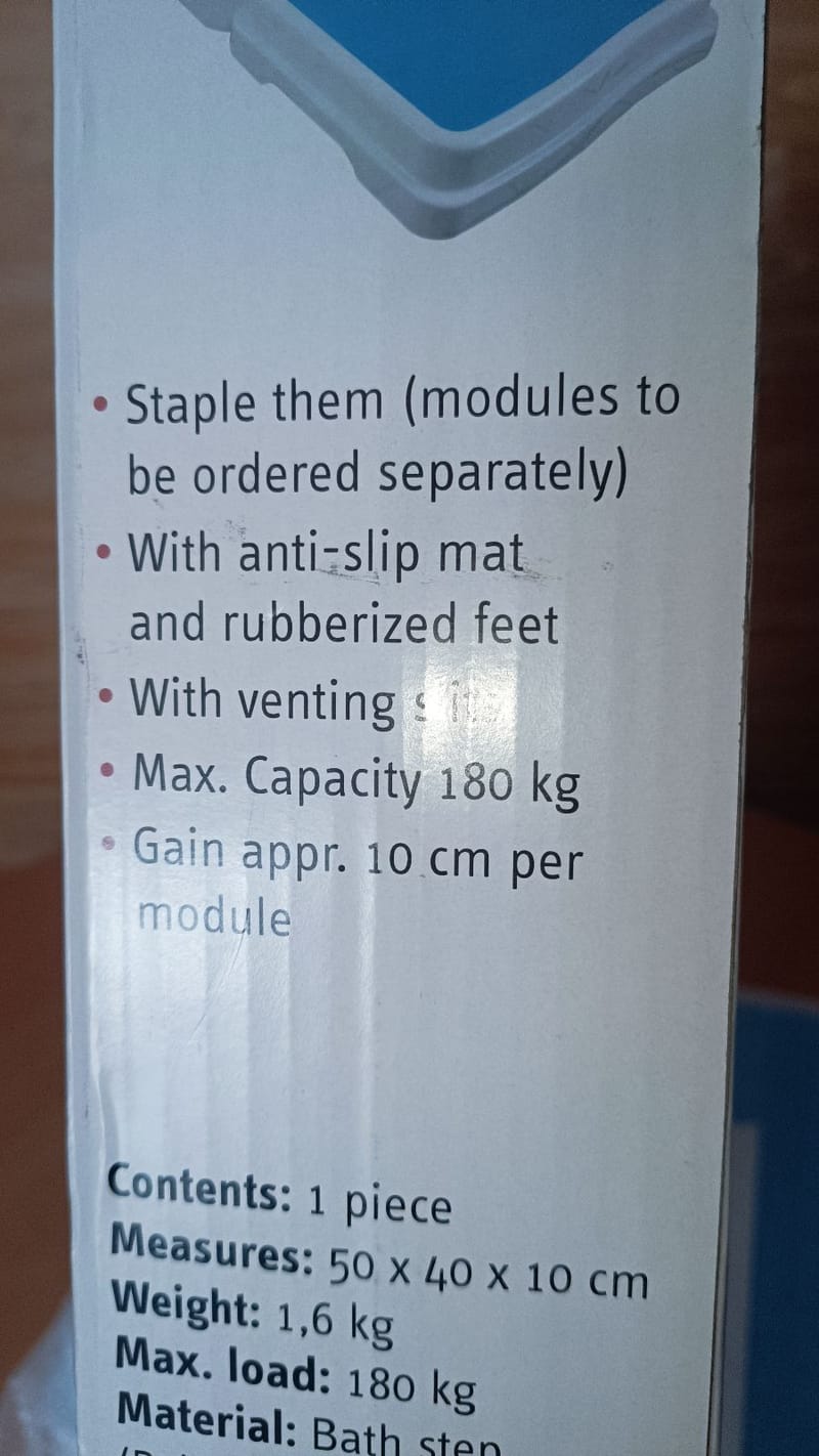 RFM Bath Step csúszásmentes lépcső fördőkádhoz kádlépcső - 10cm