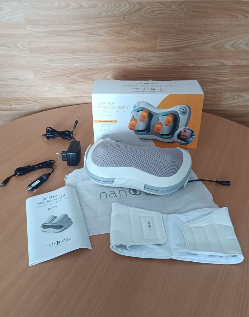 Új Nah-Vital Shiatsu masszázspárna - 3 sebességes