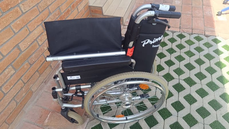 Dietz kerekesszék tolókocsi - Lábtartó nélkül! - 48cm - 5.