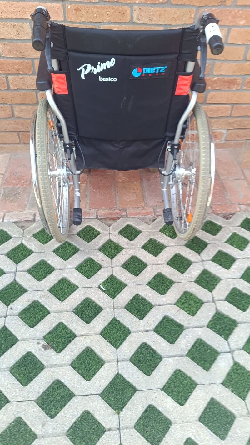 Dietz kerekesszék tolókocsi - Lábtartó nélkül! - 48cm - 5.