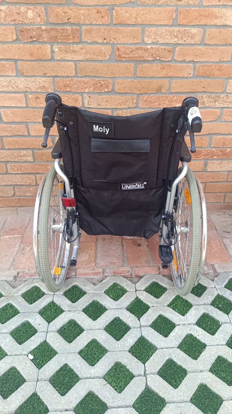 Moly kerekesszék tolókocsi - Lábtartó nélkül! - 43cm - 6.