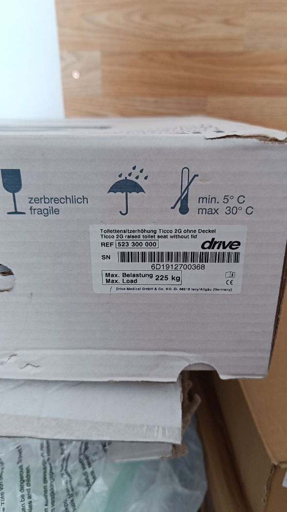 Új Drive Ticco 2G WC ülőke magasító - 10cm - 3.