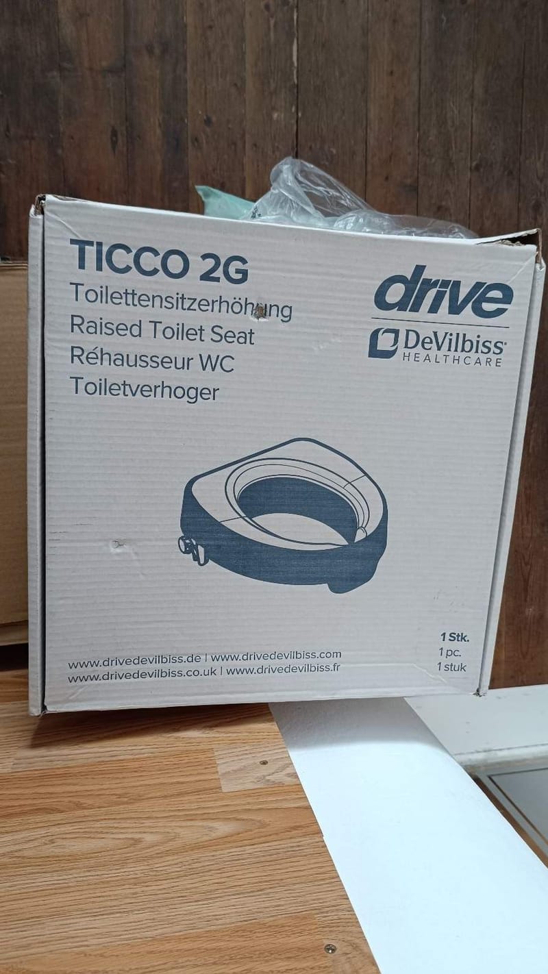 Új Drive Ticco 2G WC ülőke magasító - 10cm - 3.