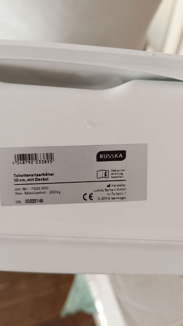 Új Russka WC ülőke magasító - 10cm - 4.