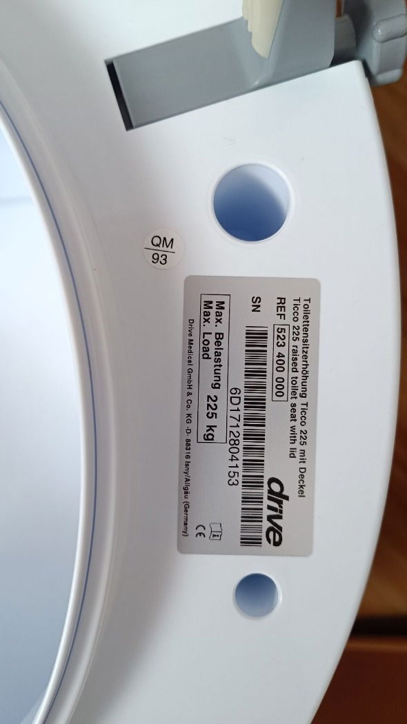 Új Drive Ticco 225 WC ülőke magasító - 10cm - 7.