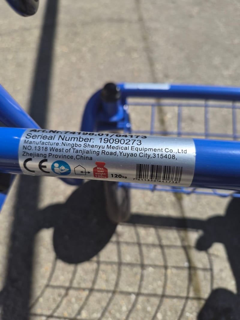 Gurulós járókeret - összecsukható - 6.