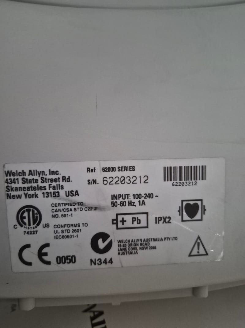 Welch Allyn Protocol 6200 betegmonitor