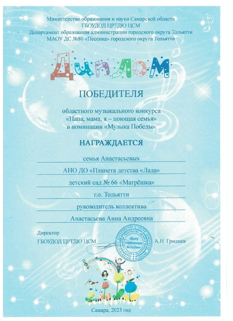 Дипломы, грамоты