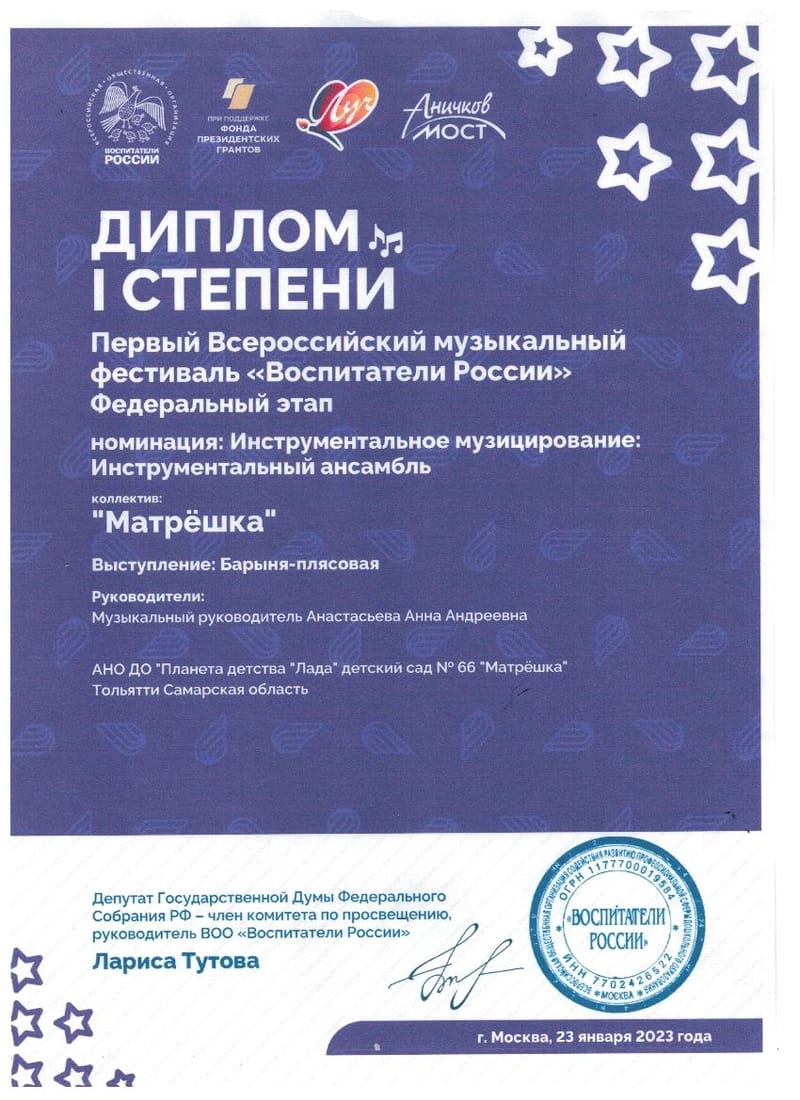 Дипломы, грамоты