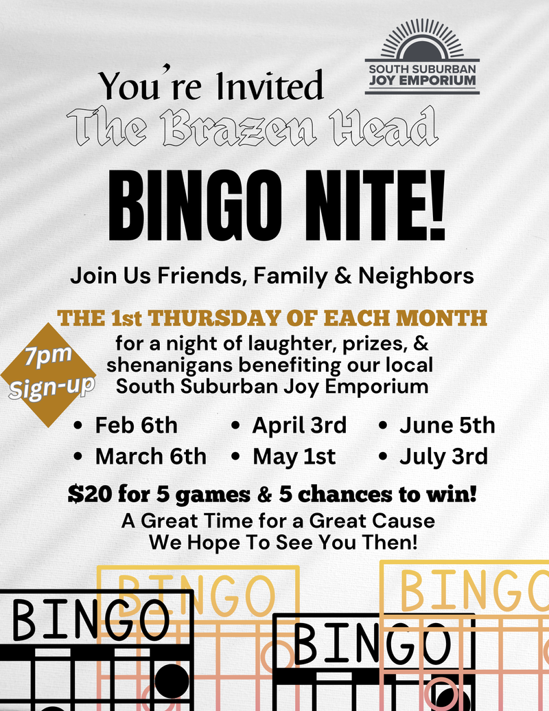 BINGO NITE!  Monthly Fundraiser