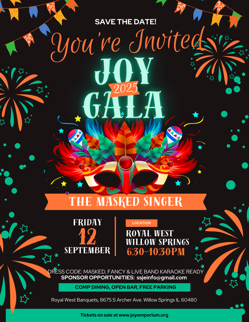 3rd Annual Joy Gala - The Masqued Singer! At The Royal West in Willow Springs