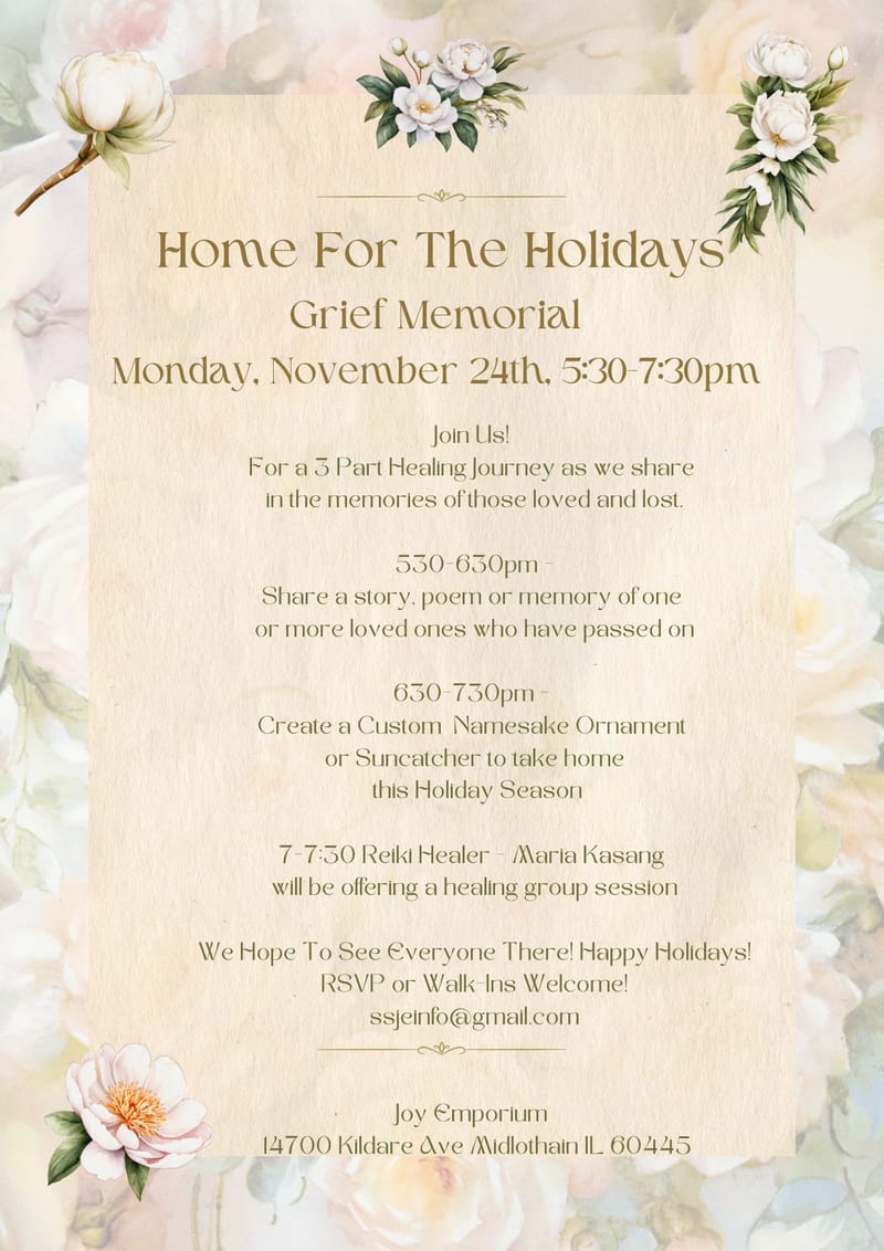 Holiday Evening in Grief