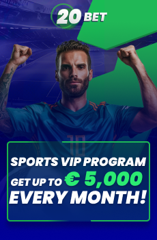 20BET WELCOME FREE BET WITH THE PROMOCODE: BESTBON