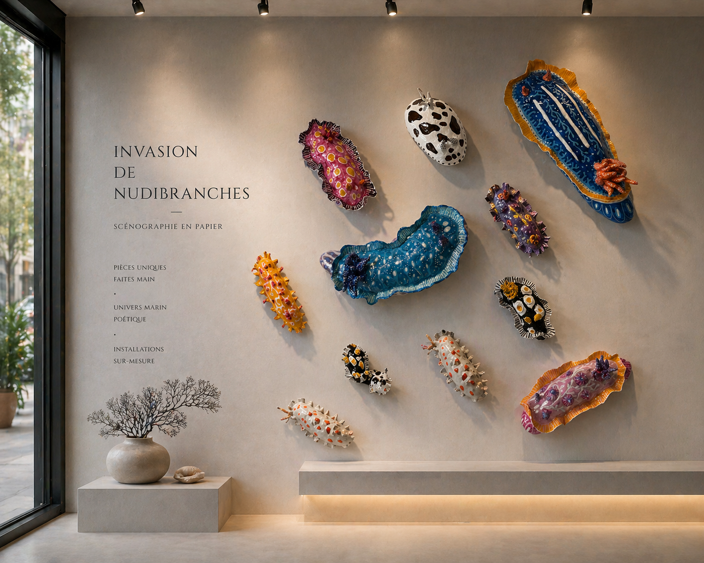 Invasion de Nudibranches — Concept de scénographie