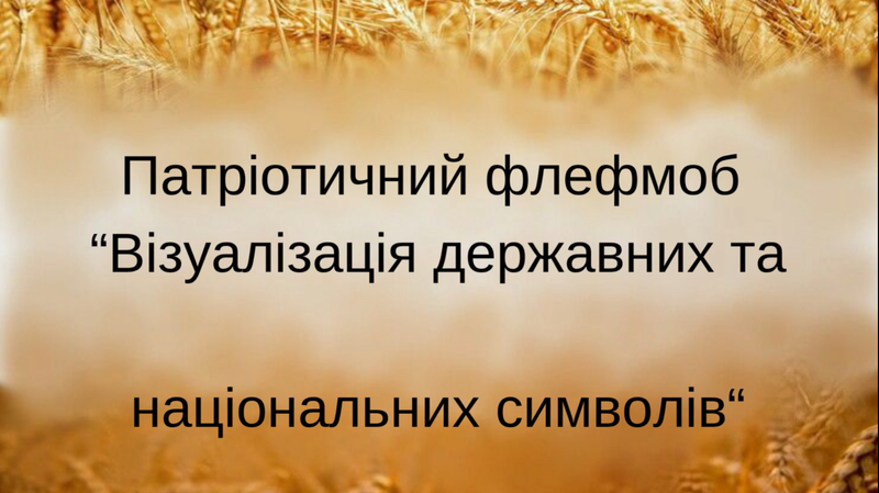 Патріотичний флешмоб "Візуалізація державних та народних символів"