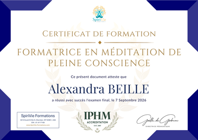 Formatrice et enseignante en méditation de pleine conscience